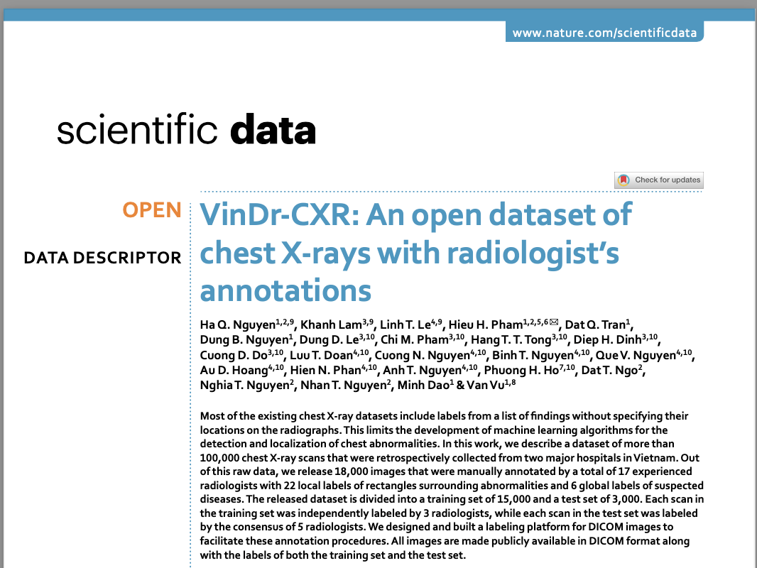 Two papers were accepted in Nature Scientific Data